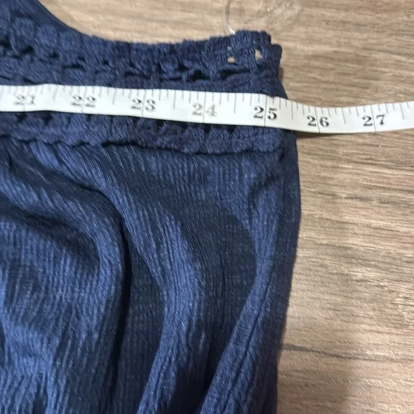 NWT Navy Blue Sleeveless Crochet Top plus size 2x summer‎ vacation lightweight - Picture 10 of 10